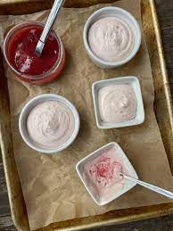 creamy strawberry yoghurt pots recipe