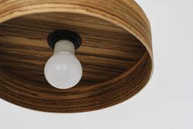 handmade wood ceiling light
