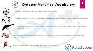 outdoor games activities voary