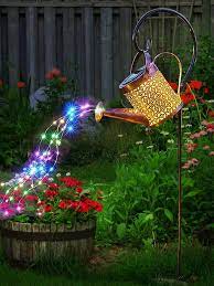 1pc Solar Watering Can With Lights