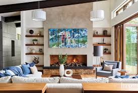 Rockies Living Room With Abstract Art