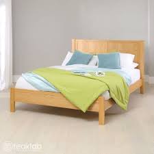 teak low foot board double bed
