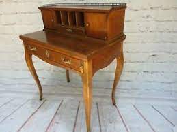 A writing desk or bureau acts as a kind of compact office. Vintage Baker Ladies French Writing Desk With Brass Gallery Secretary Louis Xv Ebay