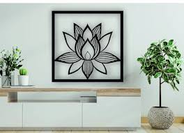 Lotus Flower Wall Art Wood Wall Art