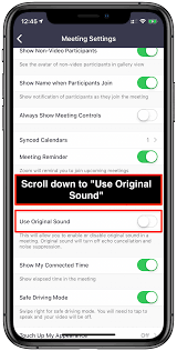 how to turn on original sound on iphone