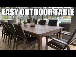 How To Build An Easy Outdoor Table That