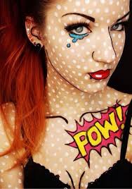 halloween makeup tutorial pop art comic
