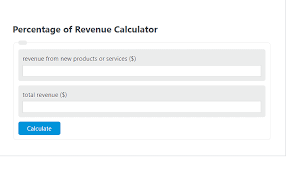 percene of revenue calculator