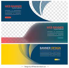 web banner templates free vectors free