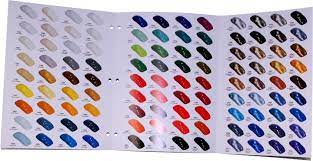Find the right match for your automobile with auto leather dye's automotive color charts. 144 Auto Paint Color Chart Chips Acrylic Enamel Lacquer Walmart Com Walmart Com