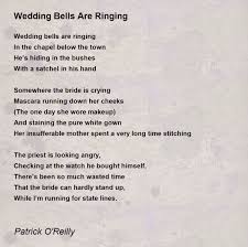 wedding bells are ringing poem by