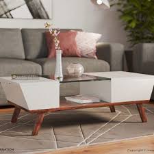 Lorelei Coffee Table With Glass Top