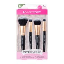 brushworks travel makeup brush set