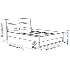 Ikea Trysil Queen Bed Frame White