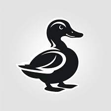 Premium Photo Duck Icon Line Art