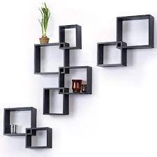 8 Pc Interlocking Cube Wall Shelf Set