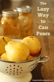 how to can pears without sugar the