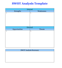 Blank Swot Analysis Template Word Top Form Templates