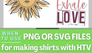 when to use svg or png files for making