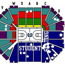 Seating Chart For The Dee Glenn Spectrum Basketball Stadium