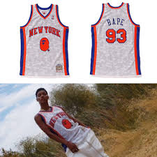 A Bathing Ape X Mitchell Ness Knicks Basketball Sweingman Jersey Tank Top Ebay