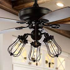 black led indoor propeller ceiling fan