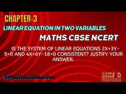 Linear Equations 2x 3y 9 0 And 4x 6y 18