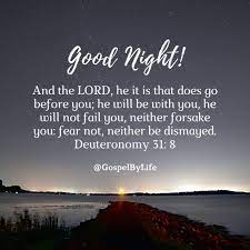 Good night bible verse ...