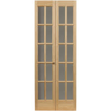 Bifold closet doors don't have to look ugly. Awc Traditional Divided Light Glass 32 X 80 5 Bifold Door Walmart Com Walmart Com