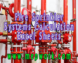 Download Fire Sprinkler Systems Calculation Excel Sheets