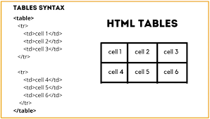 tables in html with exles dot net