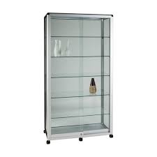 Glass Tower Display Cabinet Showcase