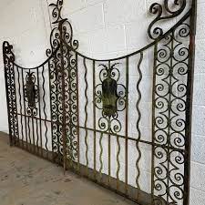 Pair Of Antique Wrought Iron Gates