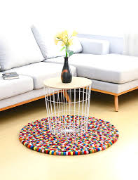 felt multicolor rug woollyfelt