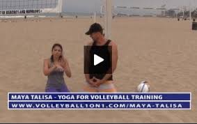 beach volleyball yoga cool down