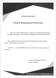 Using these free employee of the month certificate templates. 22 Free Sample Employment Certificate Templates Printable Samples