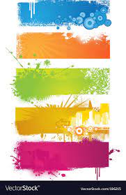 colored banners royalty free vector image