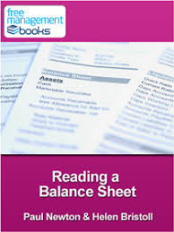 reading a balance sheet free ebook in
