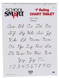 School Smart Chart Paper Pad 24 X 32 Inches 1 Inch Rule 25 Sheets