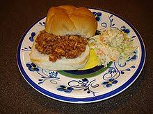 And don't fall apart in the pan. Sloppy Joe Wikipedia