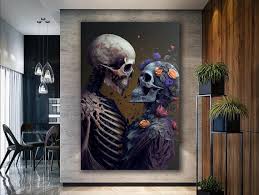 Endless Love Canvas Print Skeleton