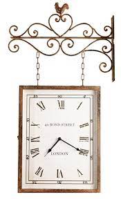 Train Station Dual Sided Wall Clock By