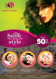 beauty salon flyer free psd