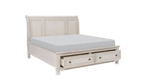 Morelle Antique White Storage Bed