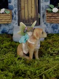 Buy Fairy Garden Fairy Riding A Puppy