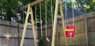Simple Swing Set Plans Woodwork City