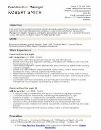 A construction project can have different project managers. Construction Manager Resume Samples Qwikresume