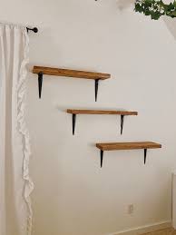diy rustic shelves shelf styling