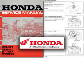 honda trx200 fourtrax service manual