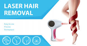 Laser Hair Removal Banner With Smooth Female Legs Vector